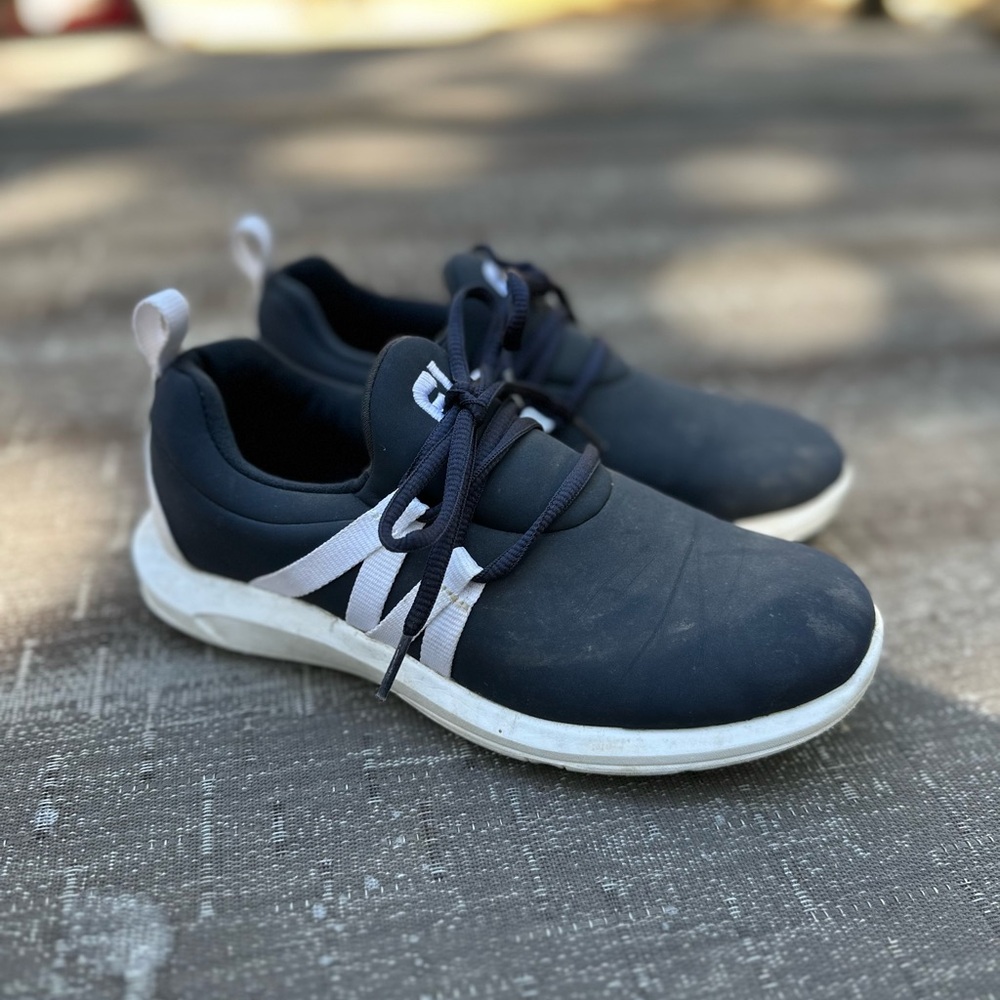 FootJoy Navy/White Leisure Slip On Golf Shoes